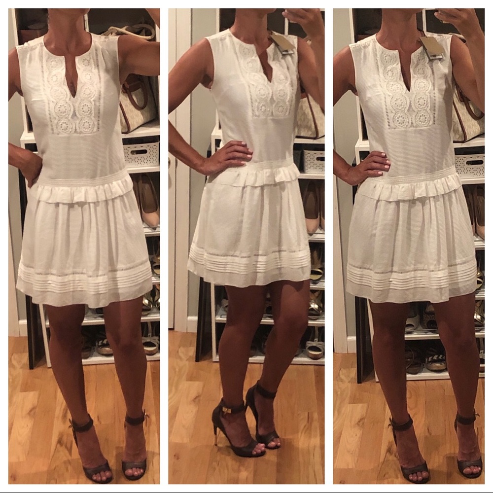 NWT Burberry Nanette Sleeveless Drop-waist Dress